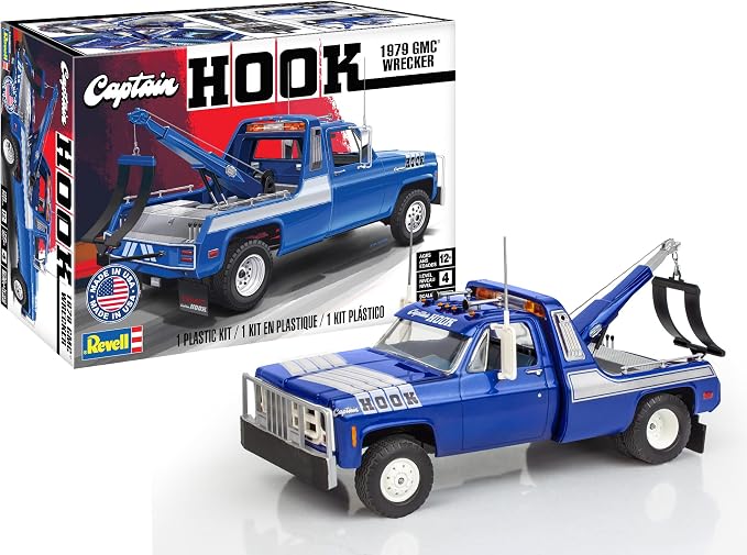 Revell 14590 1979 GMC Wrecker “Captain Hook” 1:25 Scale 57-Piece Skill Level 4 by Revell
