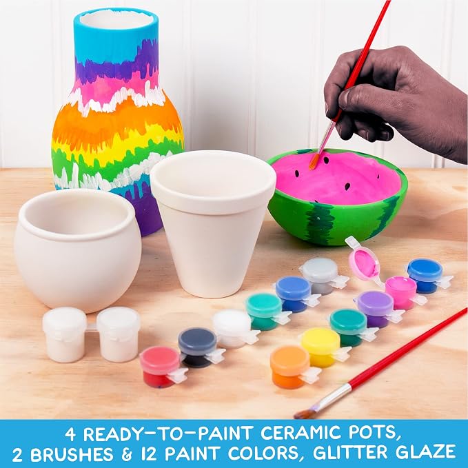 Made By Me Paint Your Own Ceramic Pottery, Fun Ceramic Painting Kit - Image 5