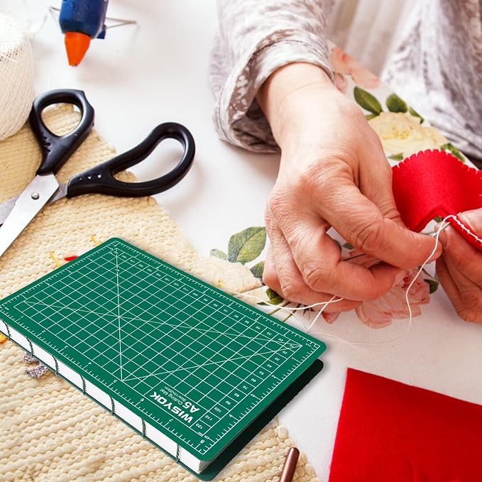 WISYOK 6" x 8" A5 Craft Mat, Small Rotary Cutting Mat - Image 5