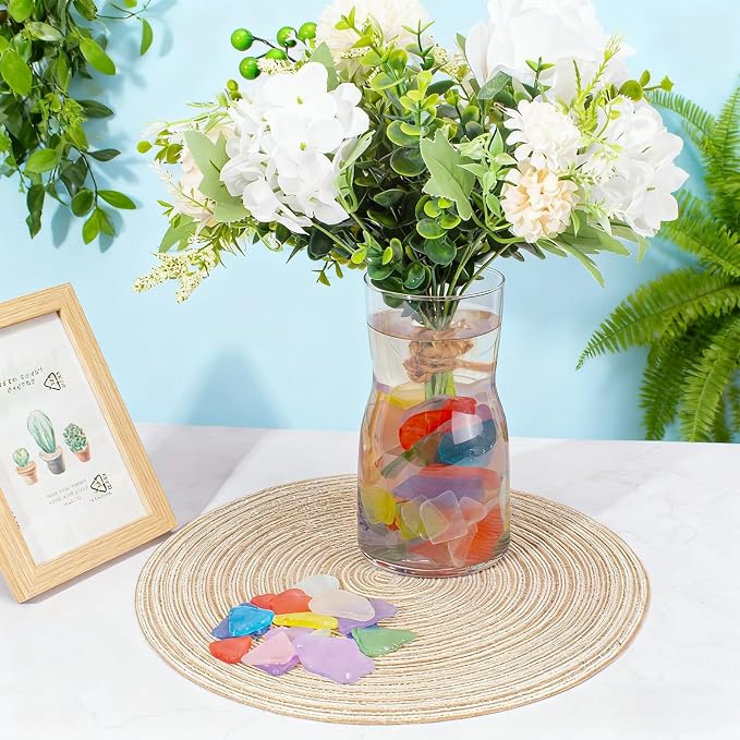 Keedolla Sea Glass for Crafts - 15 OZ Colorful Flat Frosted Seaglass Pieces - Image 5