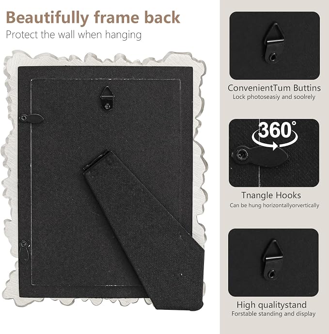 5x7 Vintage Picture Frames, Picture Frame - Image 5