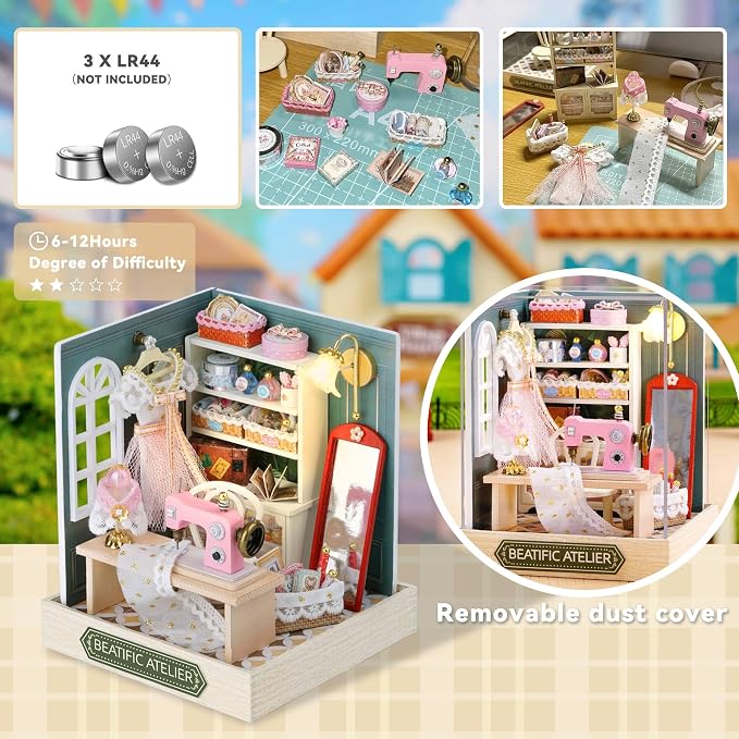 Flever Dollhouse Miniature DIY House Kit Creative Room - Image 6
