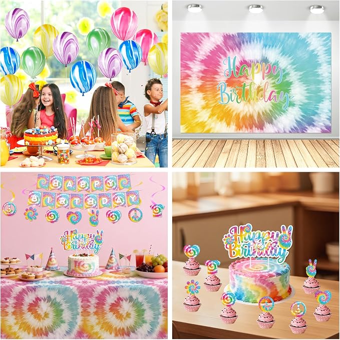 Tie Dye Party Decorations Girls - Image 4