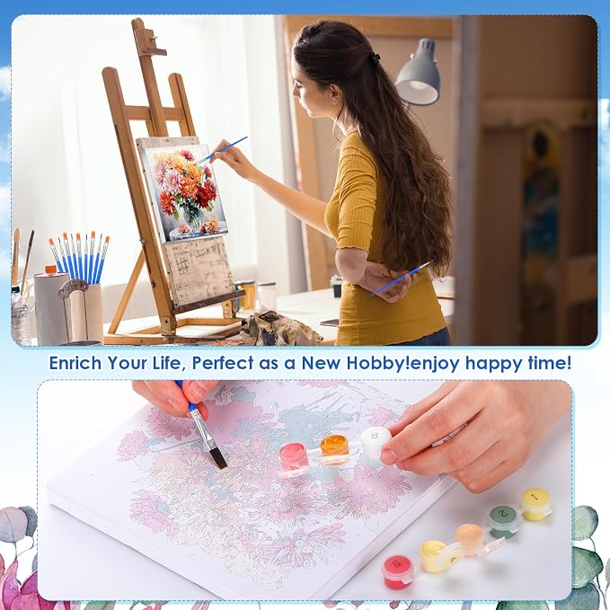 RoundFunny 8 Set Paint by Numbers Kit - Image 5