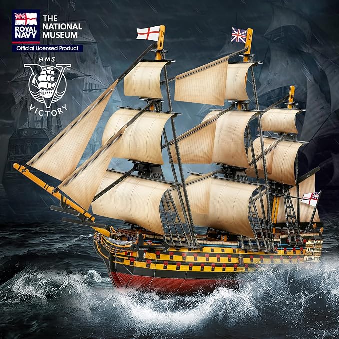 CubicFun 3D Puzzles Large HMS Victory Vessel Ship Sailboat Model Kits - Image 2
