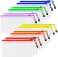 SUNEE Plastic Mesh Zipper Pouch 4.6x9.2 in, Small Water-Resistant Zip Bag by SUNEE