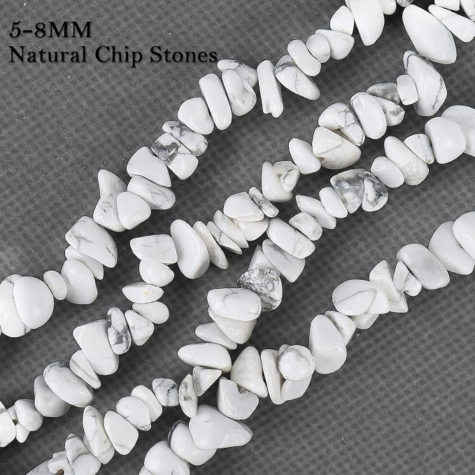 456 PCs Natural Chip Stone Beads, 5-8mm Irregular Multicolor Gemstones Loose - Image 3