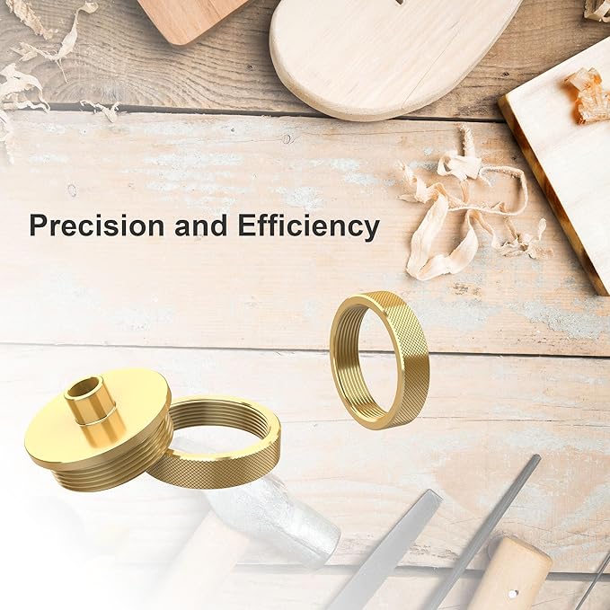11 Pcs Precision Brass Router Template Bushing Guides Sets and 1/4" Shank Woodworking Router with Carrying Case, Fits Porter Cable Style Router Sub Bases