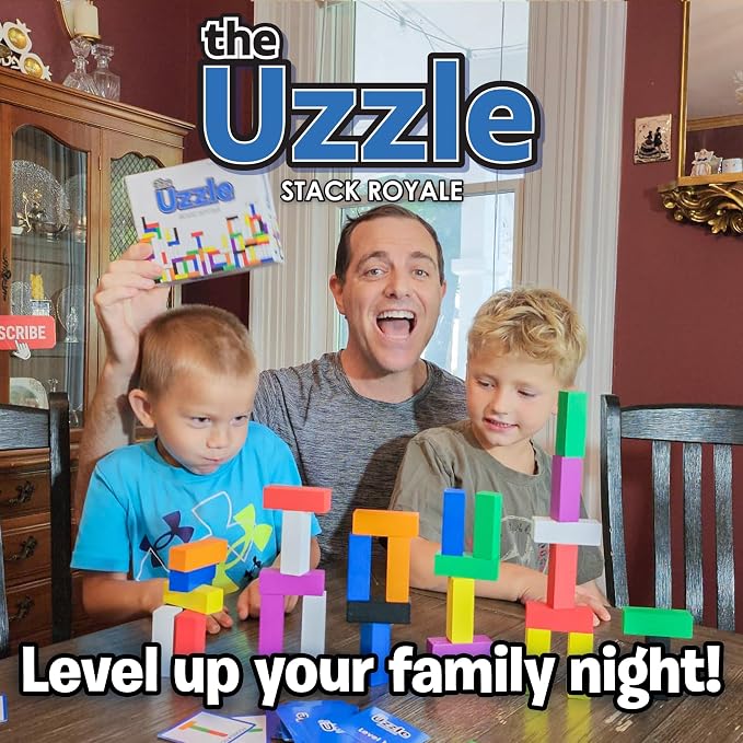 The Uzzle Stack Royale Board Game, Fast & Fun Family Board Game - Image 7