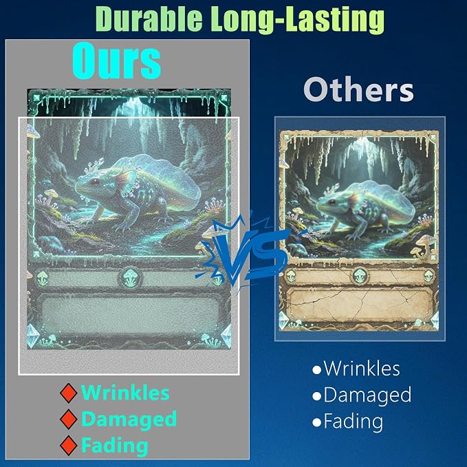 500 Count Card Sleeves for Trading Cards, Matte Clear Deck Card Sleeve - Image 7