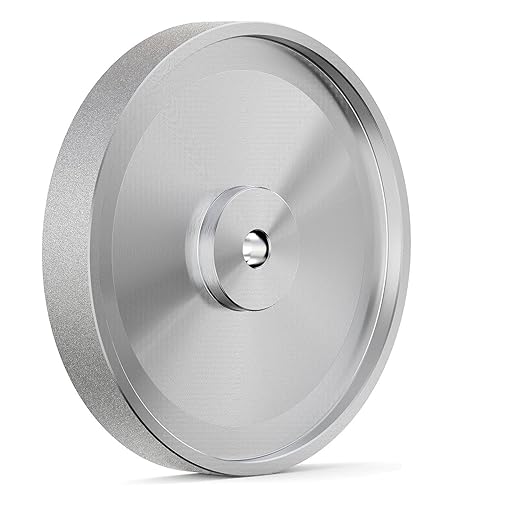 CBN Grinding Wheel 8 inch, Dia x 1 Inch Wide x 5/8" Arbor, Suitable for Sharpening Woodturning Tools, High Speed Steel Tools, 8 inch Bench Grinders 320 Grit