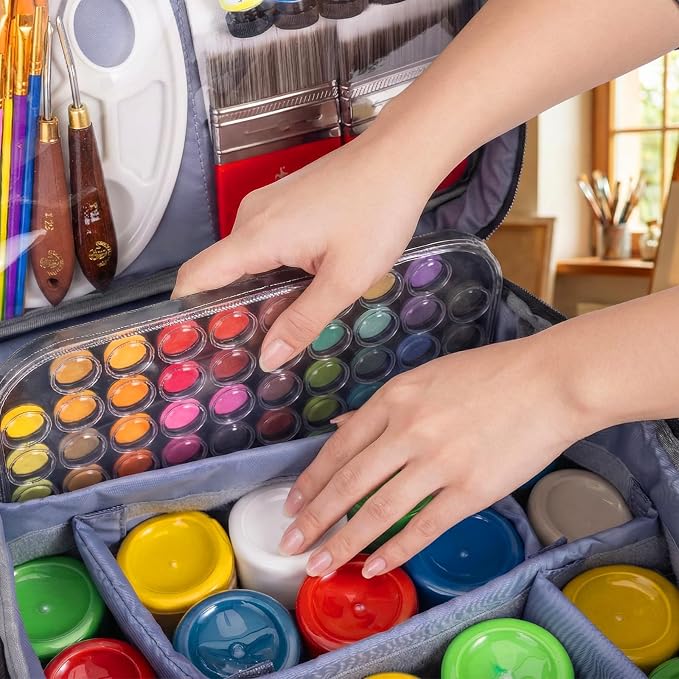 JJRING Acrylic Paint Organizer Bag - Image 6