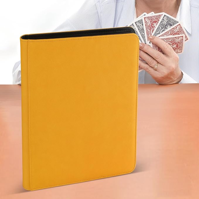 12 Pocket Ringless Side Loading Trading Card Binder, 720 Cards PU Fixed Page - Image 7