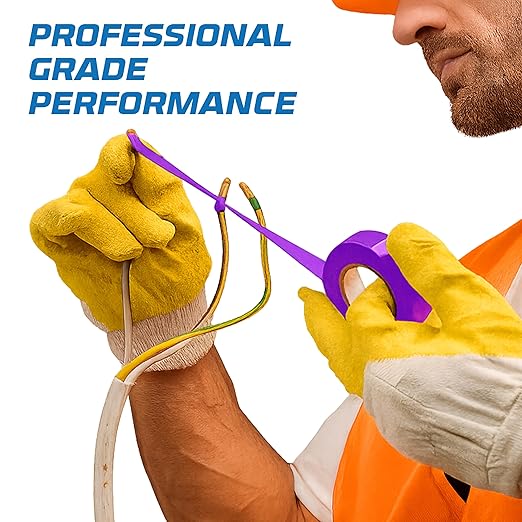 OHLECTRIC Professional Grade Vinyl Electrical Tape (10 Pack) Purple - 7 Mil Thick Flame-Retardant, Heat & Weather Resistant 3/4 Inch x 60 Feet | Ideal for Contractors & Electricians