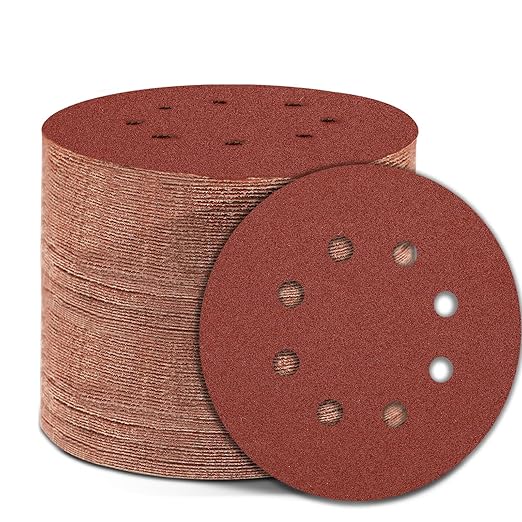 800 Grit 5 Inch Sanding Discs Hook and Loop Sandpaper, 150 PCS 8 Hole Adhesive Extra Fine Sand Paper for Random Orbital Sander