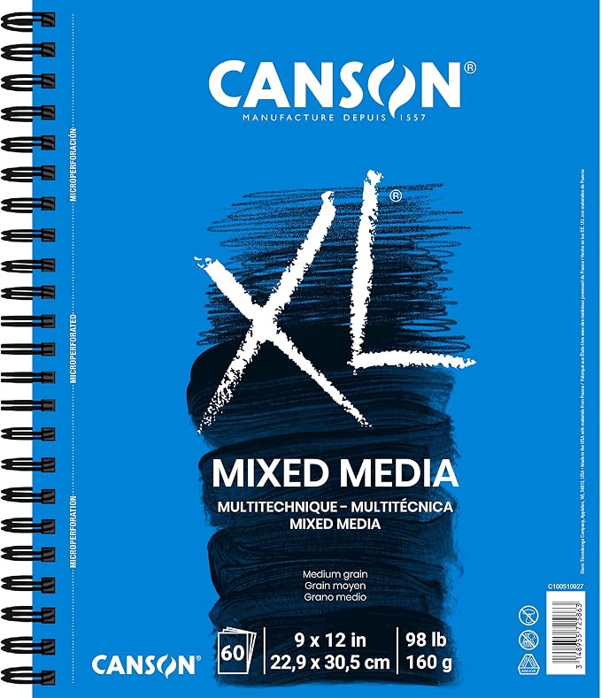 Canson XL Series Mixed Media Art Paper Pad Bundle - Image 2