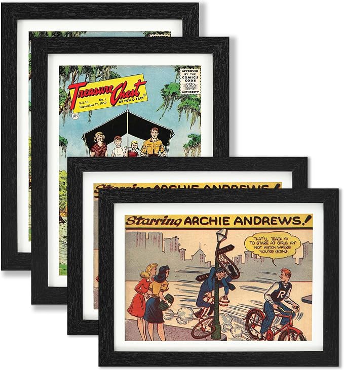 JupDec Comic Book Frame, Premium Wood Display Case by JupDec