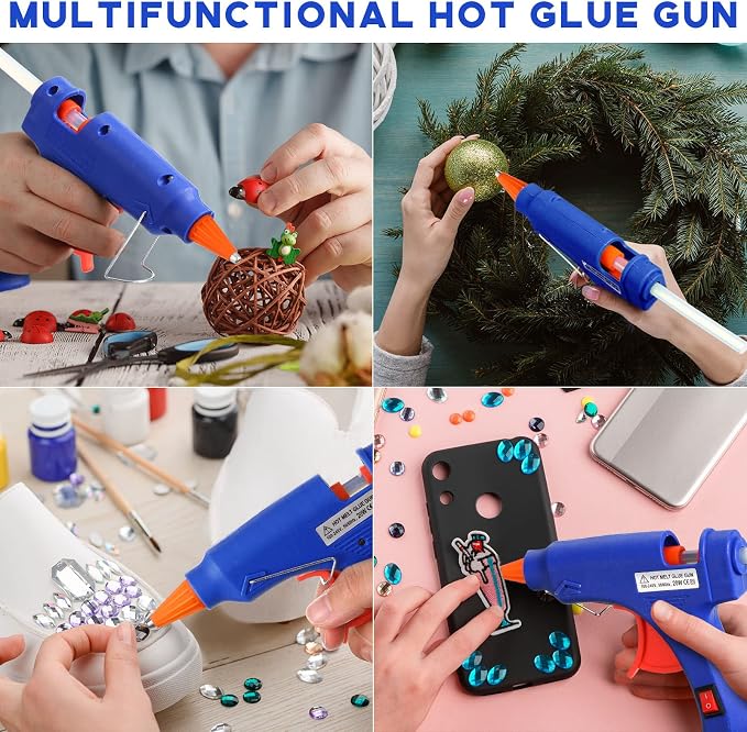 Zhengmy 6 Pcs Mini Glue Gun Crafts Hot Melt Guns Low Temp Glue - Image 6
