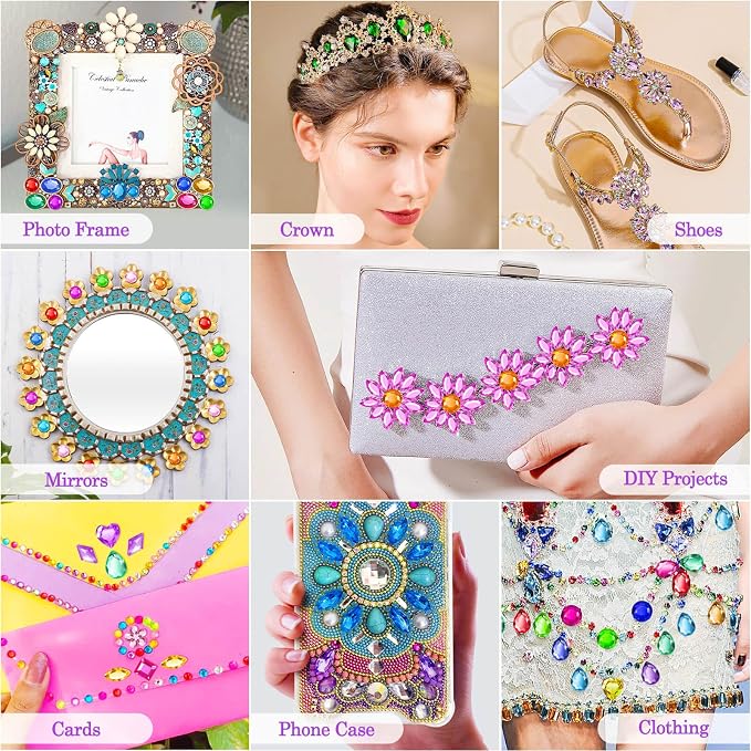 anezus 400Pcs Jewels for Bedazzling - Image 2