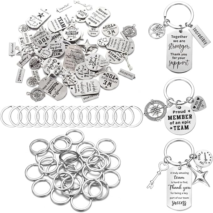Trnayi 285 Pcs Inspirational Words Charms Bulk by Trnayi