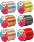 Mandala Crafts 18 GA Gray Copper Red Assorted Anodized Aluminum Craft Wire | by MandalaCrafts