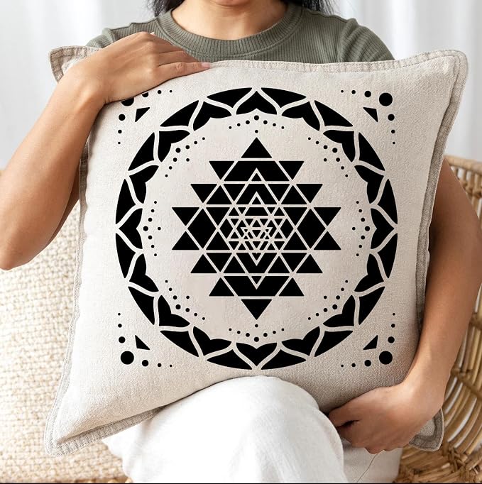 Sacred Geometry Stencil 8inch Reusable Stencils - Image 4