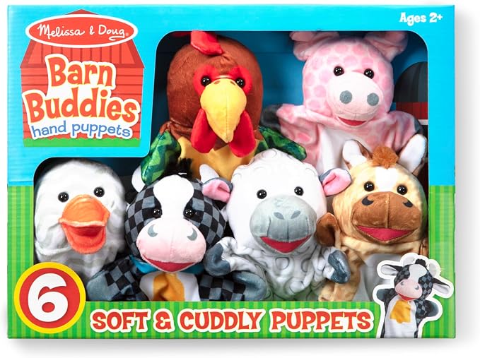 Melissa & Doug Barn Buddies Hand Puppets - Image 3