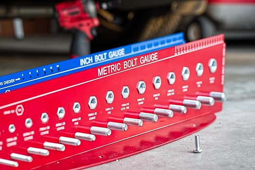 SAE and Metric Bolt Gauges Check a Thread Nut Fastener Size
