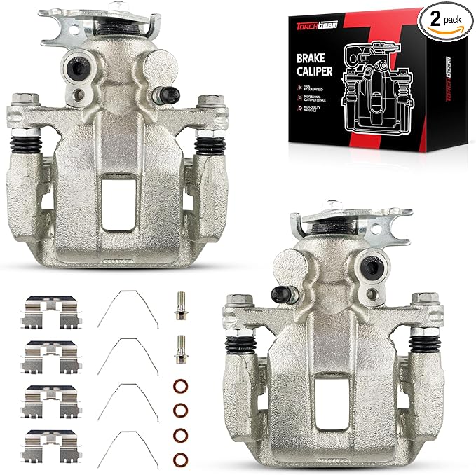 Torchbeam Rear Brake Calipers Set for Honda 2008-2012 Accord, Acura 2009-2014 TSX, Rear Left and Rear Right Calipers Replace # 19B3358+19B3359
