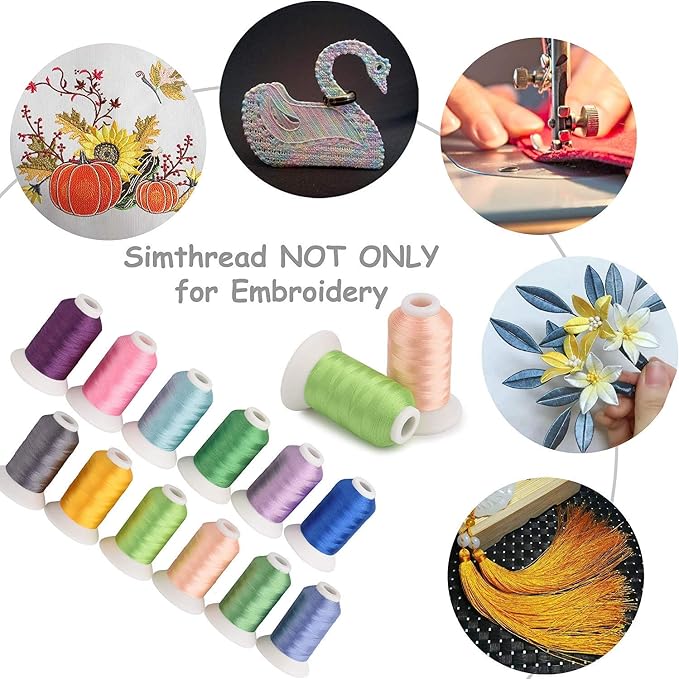 Simthread 63 Colors Polyester Compatible - Image 5