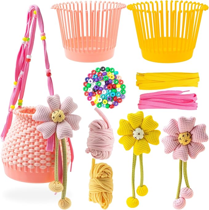 AOUXSEEM 2 Sets Plastic Basket Weaving Kit by AOUXSEEM