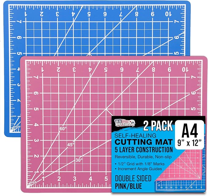 U.S. Art Supply 9" x 12" Self-Healing Cutting Mat 5-Ply by USArtSupply