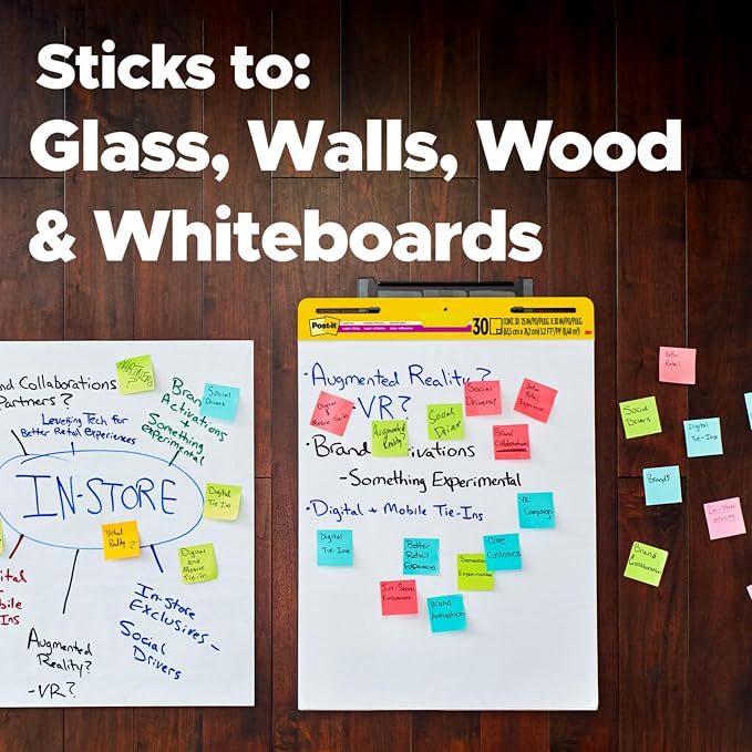 Post-it Super Sticky Easel Pad, 25 x 30 Inches, 30 Sheets/Pad, 6 Pads, Large - Image 6