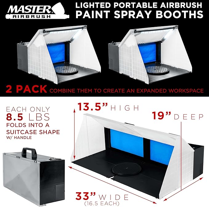 Master Airbrush Portable Airbrush Spray Booth Station - Image 2