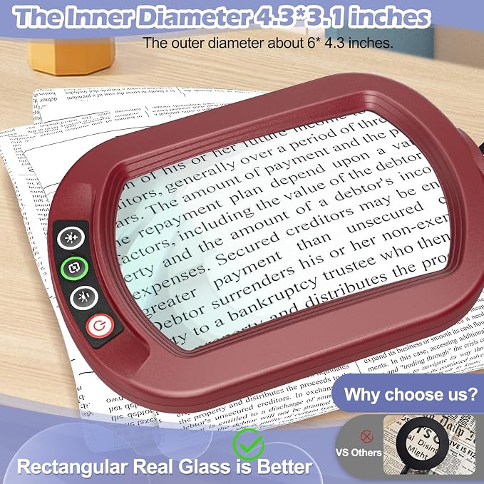 Drdefi 12X Square Magnifying Glass - Image 2