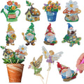 SWATOM 10PCS Diamond Art Kits for Adults for Garden Decor by SWATOM