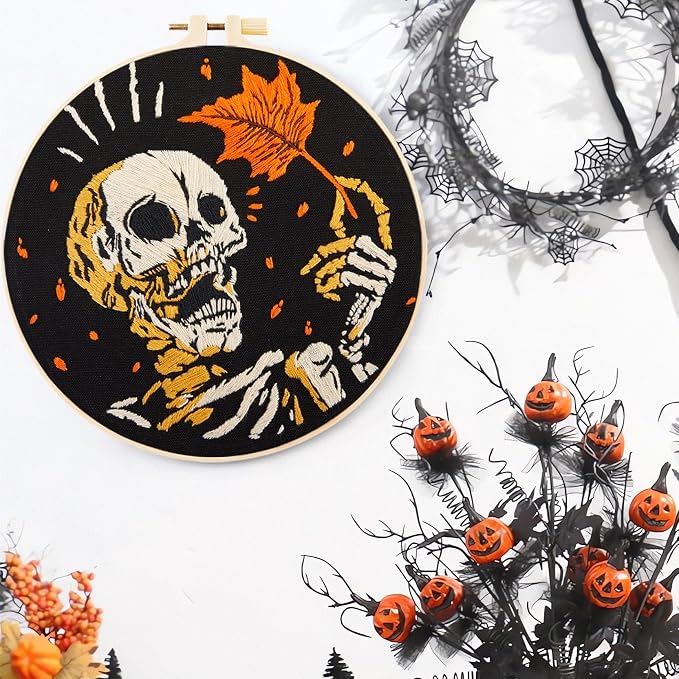 Crafmanoe Halloween Gothic Embroidery Starter Kit - Image 4