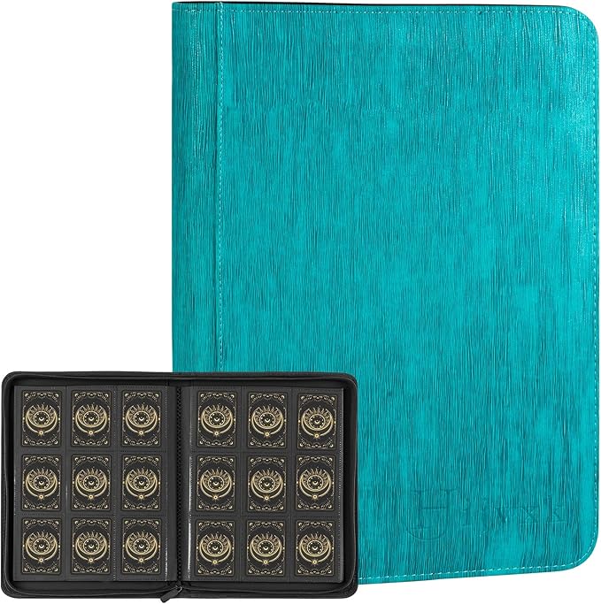Card Binder 9 Pocket, Premium 540 Double Sided Pocket Collection Binder by Hijvxk