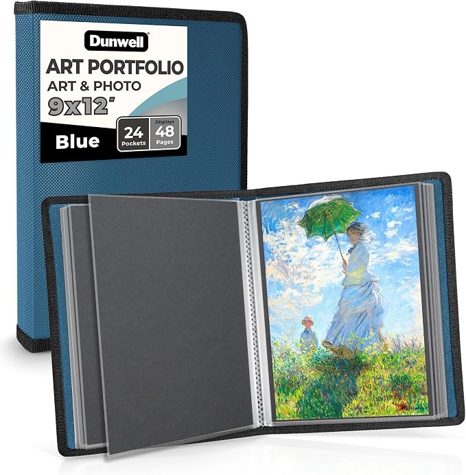 Dunwell Art Portfolio 9x12 Folder, Portfolio Binder by Dunwell