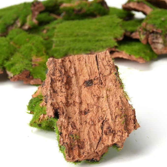Assorted Artificial Moss Bark, Decorative Mossy Tree Bark - Image 4