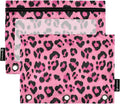 Hot Pink Black Leopard Print Pencil Pouch by BOENLE-WELCOMEYOURCOMING