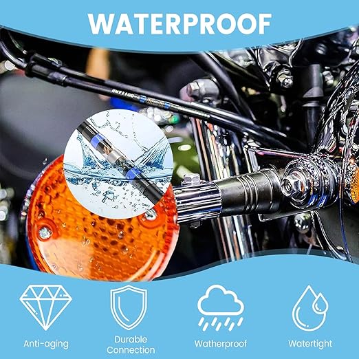 455 PCS Heat Shrink Self Soldering Butt Connector, Solder Seal Wire Connectors Kit, Waterproof Wire Solder Stick Splice Connector for Marine Electrical Automotive (5 Colors/5 Sizes/ 26-10 Gauge)