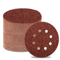 60 Grit 5 Inch Sanding Discs Hook and Loop Sandpaper, 150 PCS 8 Hole Adhesive Coarse Sand Paper for Random Orbital Sander