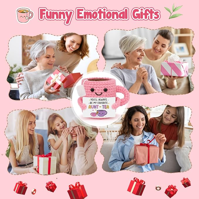 MAMAGIFTREE Funny Crochet Teacup Plushie - Image 7