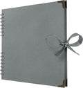Bstorify 10 x 10 Inches Scrapbook Album 70 Pages Grey Thick Kraft Paper Corner by Bstorify