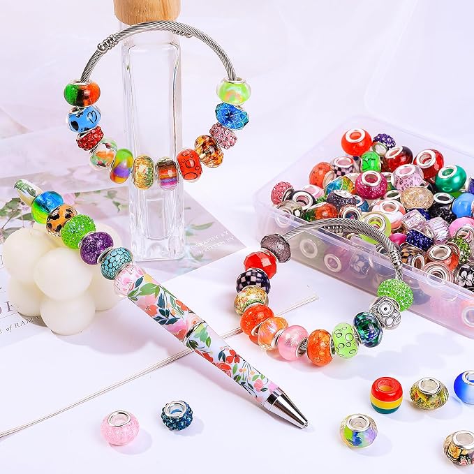European Large Hole Spacer Charm Beads - Image 2