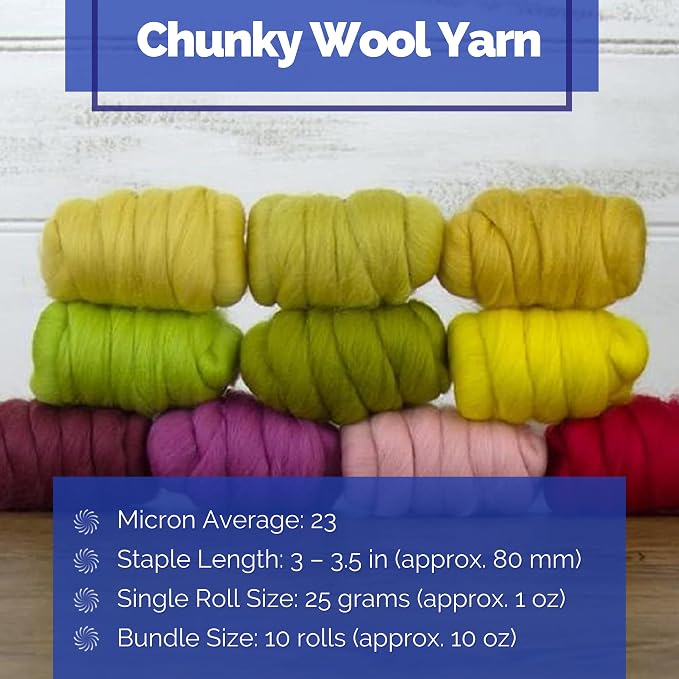 Revolution Fibers | Mixed Merino Wool Variety Pack | Perfect Wool Roving - Image 3