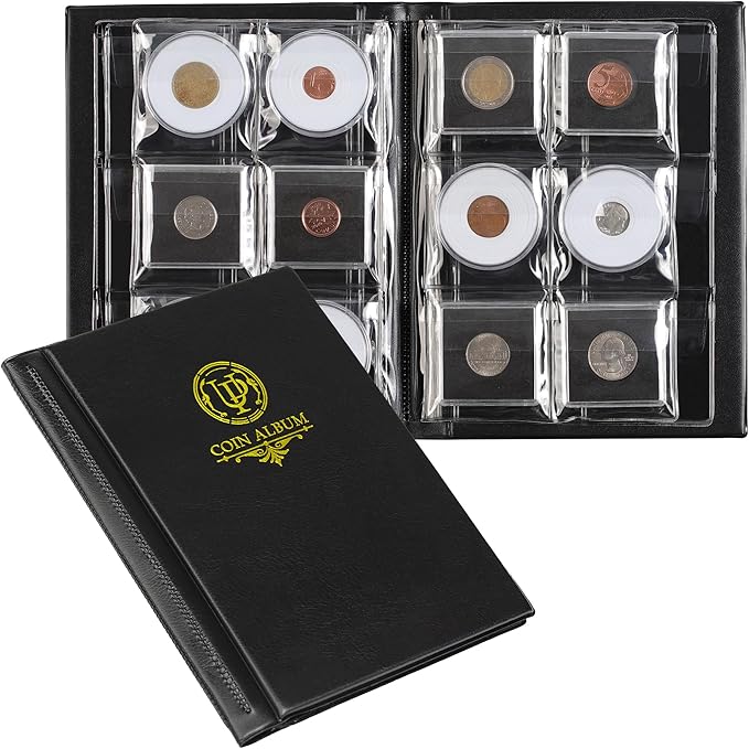 36 Pockets Coin Capsule Holder Album by UnclePaul
