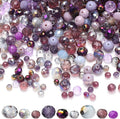 1000pcs 4/6/8mm Purple Color Briolette Crystal Glass Beads by KINGSHINE