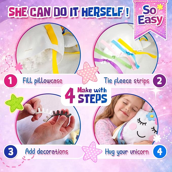 Sii Pikki Unicorn Pillow Craft Kit - Image 4